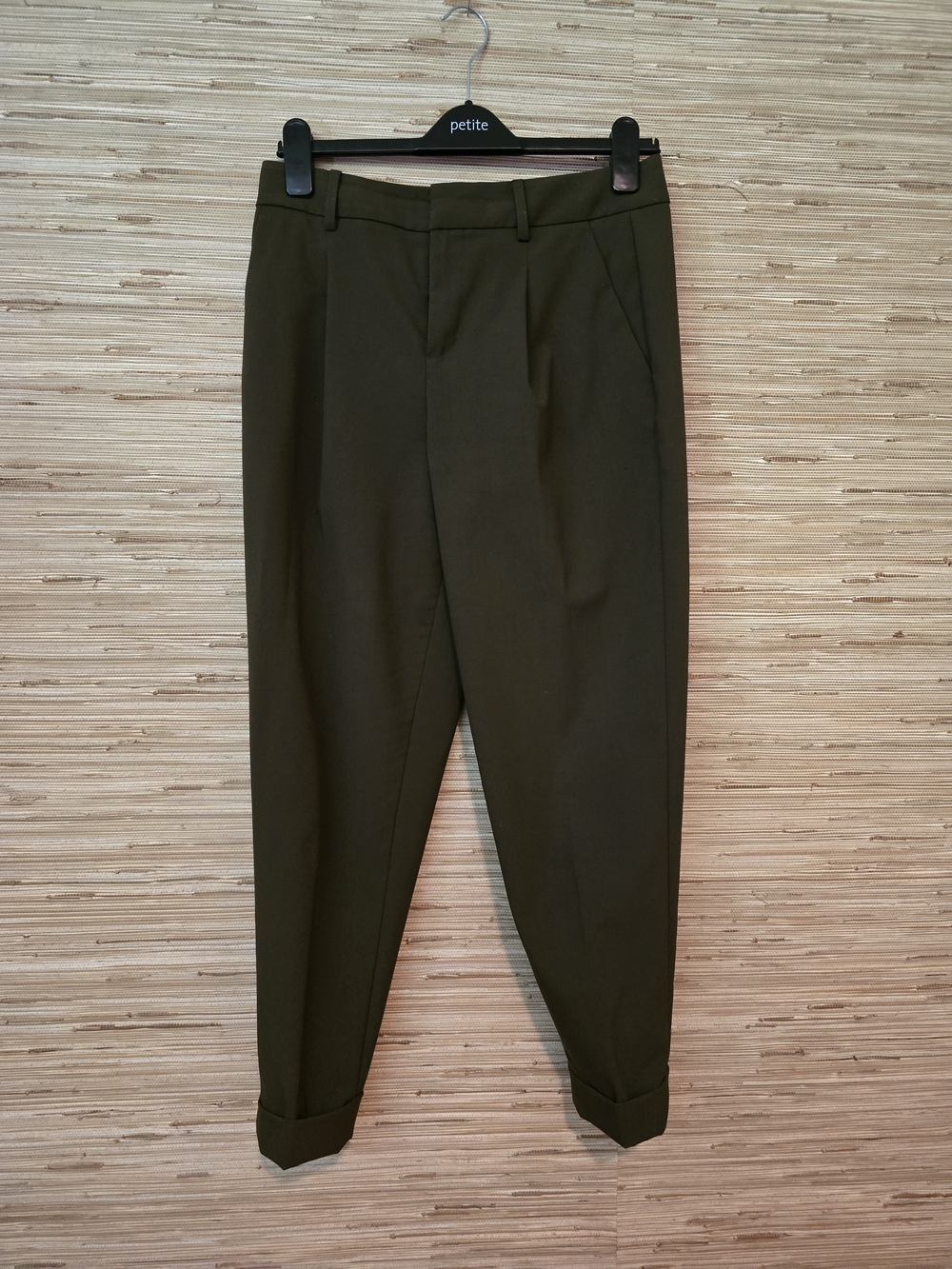 Banana Republic Olive Green Tailored Dress Ankle Pants